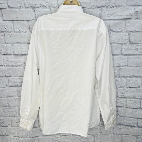 Impressions Christmas Cats Button Down Blouse White Size 18 Embroidered - Picture 2 of 7